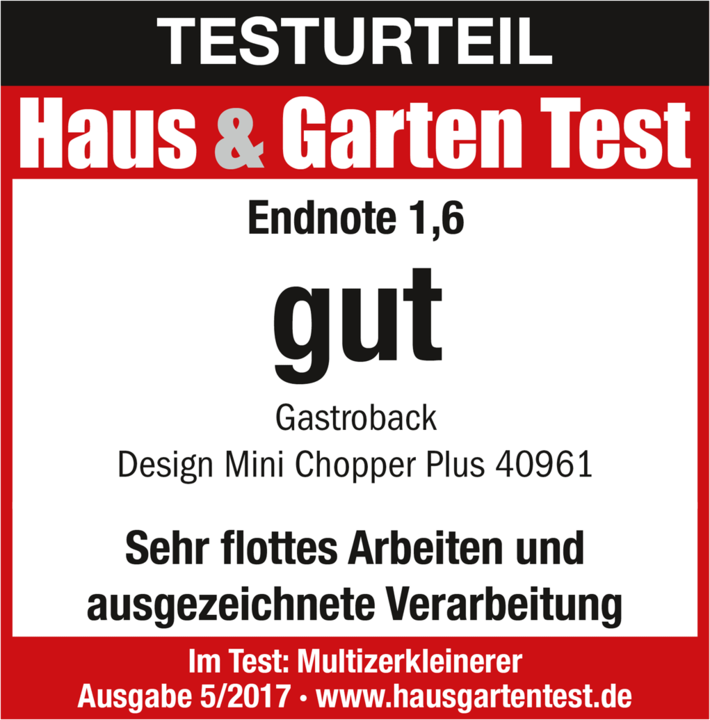 Actual product image Gastroback Design Mini Chopper Plus (1200 ml, 400 W)