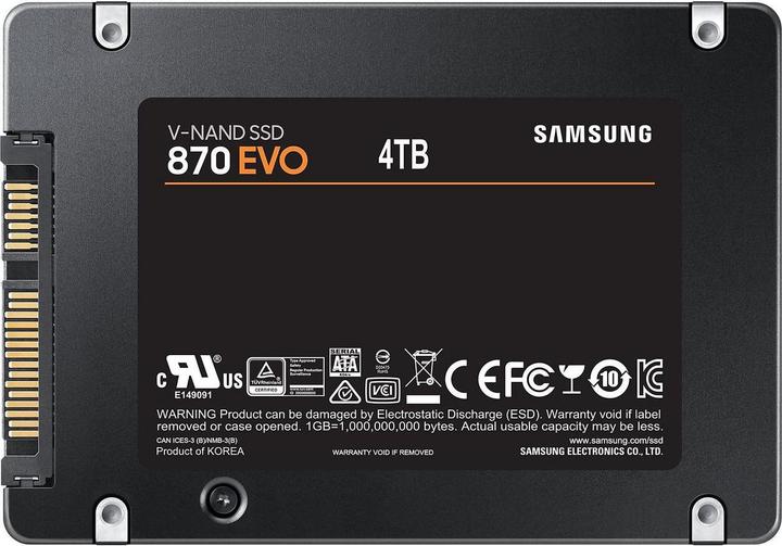 Samsung 870 Evo 4 Tb 2.5" Serial Ata (4000 Go, 2.5")