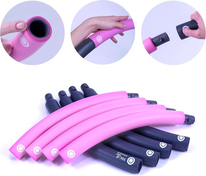 Actual product image SummerFan Hula Hoop Reifen für Anfänger (100 cm, 1500 g)