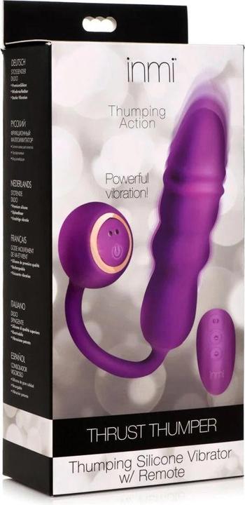 Actual product image Shots Thru Thumper Stossender Silikonvibrator mit Fernbedienung