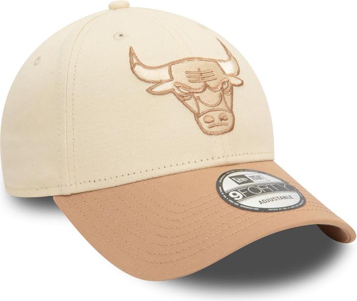 Actual product image New Era 9Forty Strap Cap - COLOUR BLOCK Chicago Bulls beige
