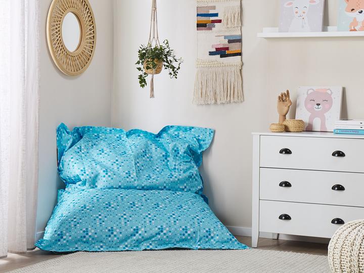 Produktbild Beliani Sitzsack mit Innensack für In- und Outdoor 140 x 180 cm Pünktchen-Design FUZZY