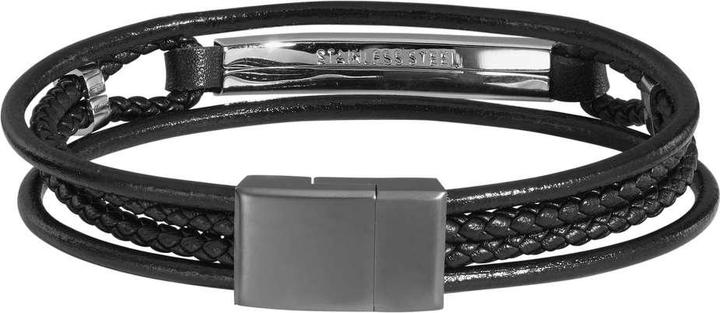 Immagine prodotto Bijouteria Bracciale (21 cm, Acciaio inossidabile, Cuoio)