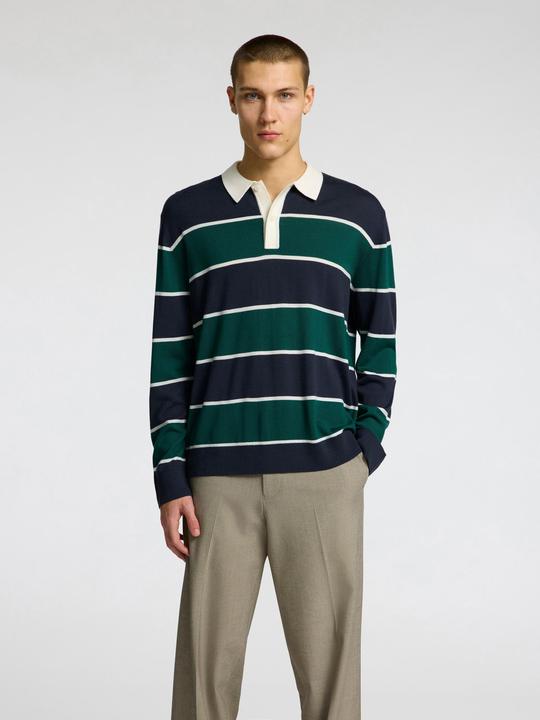 Immagine prodotto Selected Homme 100% Merinowoll Langarm-Poloshirt (XL)