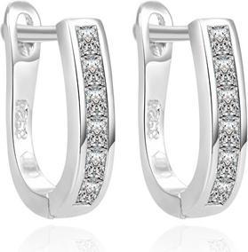 Immagine prodotto Beneto Orecchini moderni in argento con zirconi AGUC2389L (L)