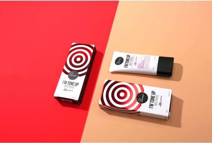 Actual product image Suntique I'M TONE UP Multi Base SPF50+ (Sun cream face, SPF 50, 50 ml)