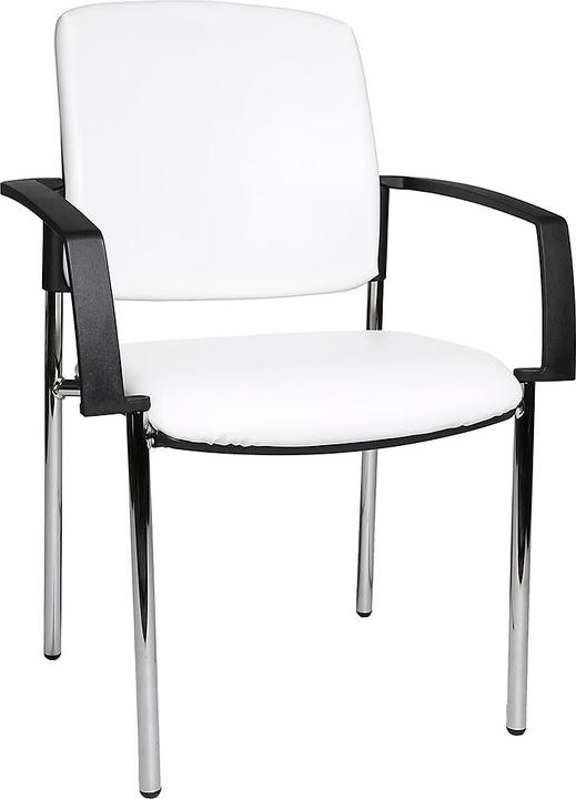 Produktbild Topstar Besucherstuhl BtoB 10, 4-Fuss-Gestell, Kunstlederbezug, stapelbar, inkl. Armlehnen, 2er-S...
