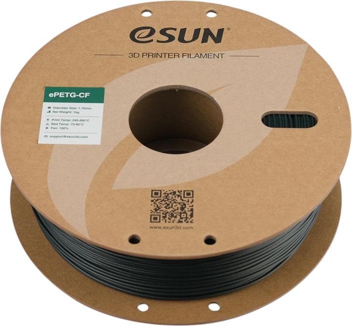 Image du produit eSUN ePETG-CF Carbon Green Filament 1.75mm 1Kg (PETG, 1.75 mm, 1000 g, Vert)