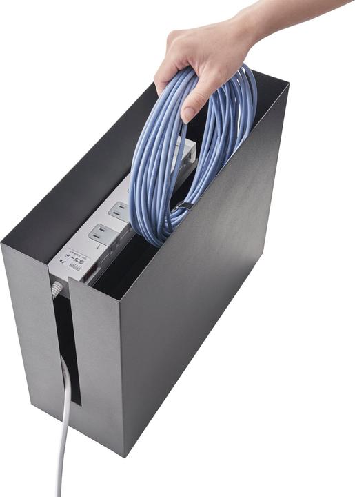 Actual product image Yamazaki Cable box with castors TOWER