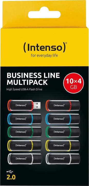 Produktbild Intenso USB Stick Business Line 4GB 10-pack (4 GB, USB-A)
