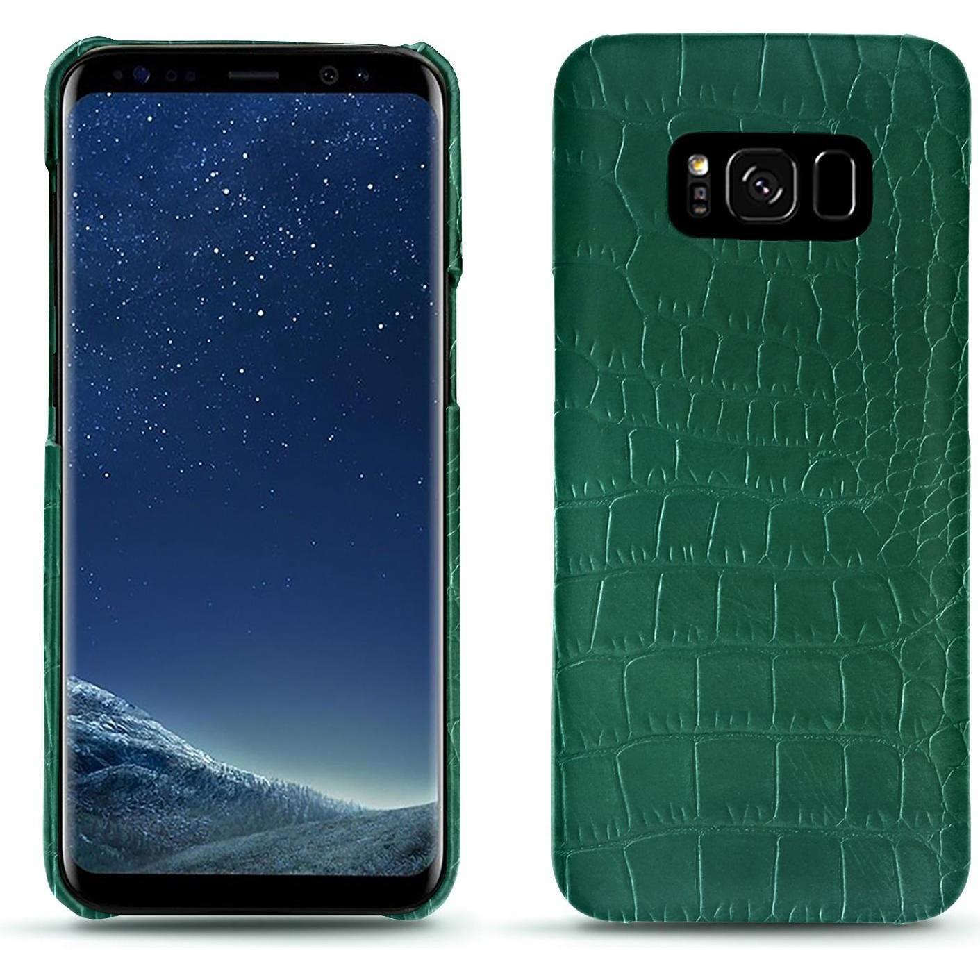 Noreve Lederschutzhülle (Samsung Galaxy S8), Smartphone Hülle, Grün