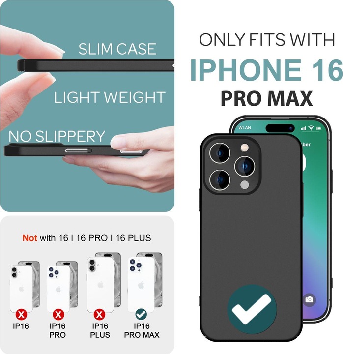 Actual product image Nalia Extra Thin Mobile Phone Case 0,5mm (Apple iPhone 16 Pro Max)