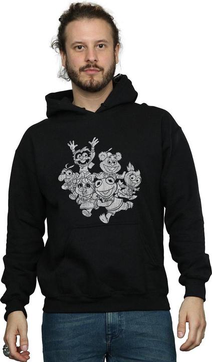 Actual product image Disney Mens The Muppets Muppet Babies Mono Group Hoodie (3XL)