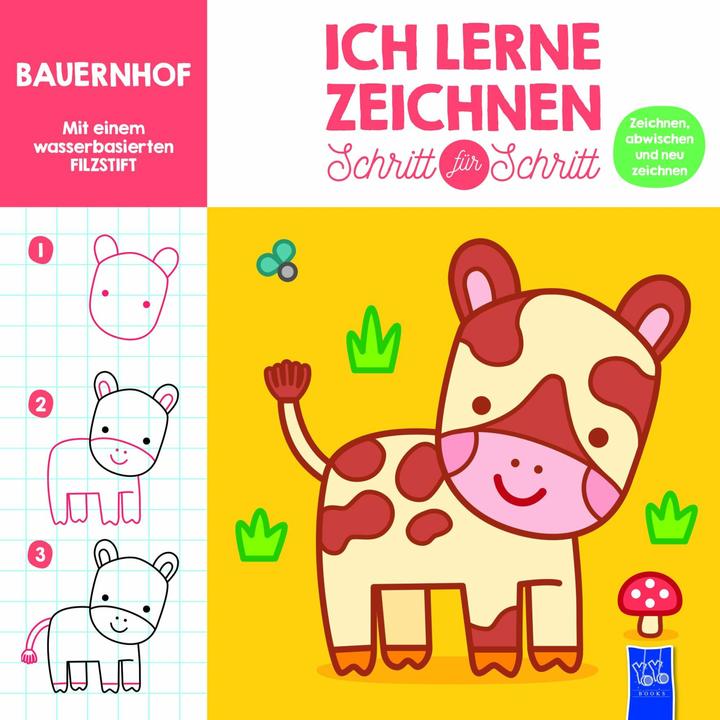 Ich lerne zeichnen - Schritt fr Schritt: Bauernhof