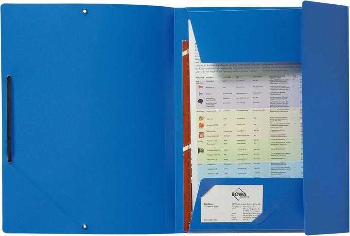 Produktbild Kolma Gummizugmappe A4 opak blau (A4, 1x)