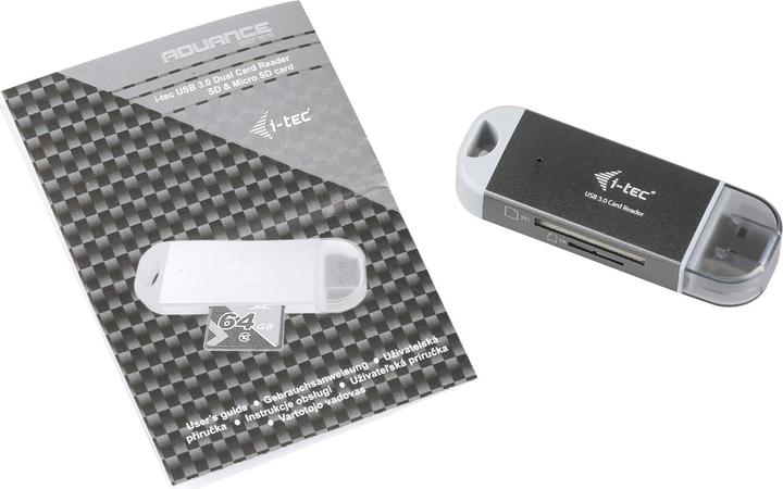 Image du produit i-tec Lecteur de cartes double USB 3.0 (USB 3.0)