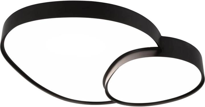 Produktbild Trio Rise LED Deckenleuchte 45W dimmbar Schwarz Matt CCT einstellbare Lichtfarbe Nachtlicht (5300 lm)