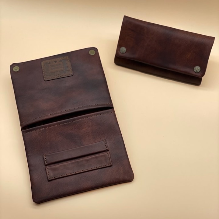 Produktbild Kavatza Tabaktasche Leather TP17-CR Havana Dark Deluxe