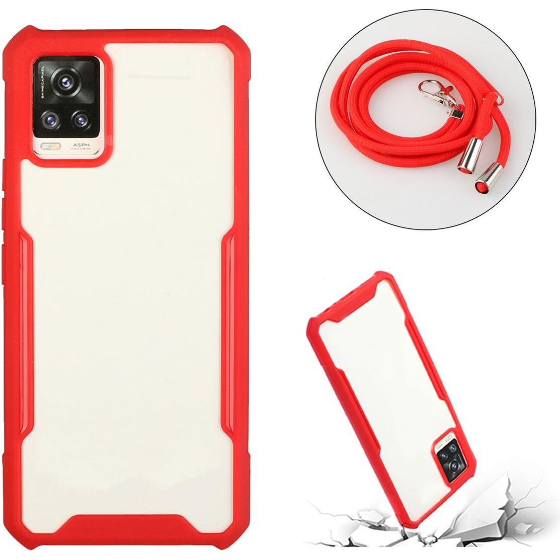 Thumbnail - König Design Hülle Handy Schutz für Samsung Galaxy A72 5G Case Cover Tasche Etuis Bumper Rot (Samsung Galaxy A72 5G), Sm...