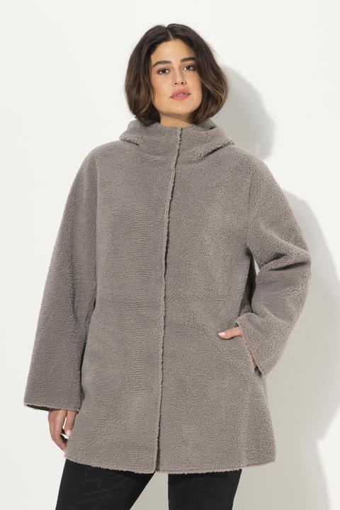 Actual product image Ulla Popken Teddy Fleece Hooded Jacket (42, 44)