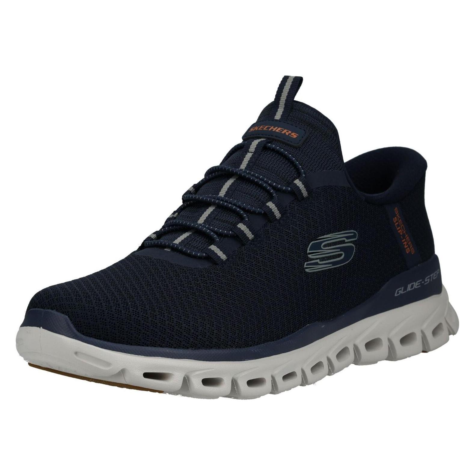 Skechers, Mannen, Sneakers, Glide-Step Noxus, Blauw, (44)