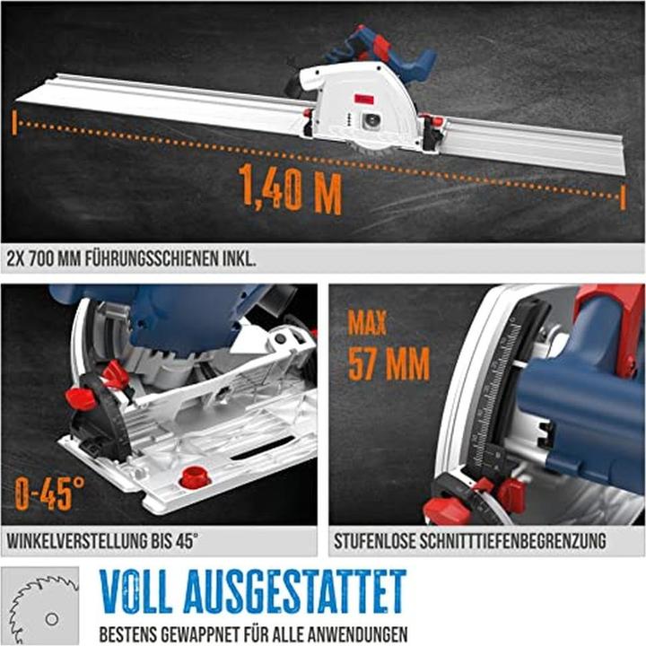Produktbild Güde - Tauchkreissäge TS 57-1400 KE Set