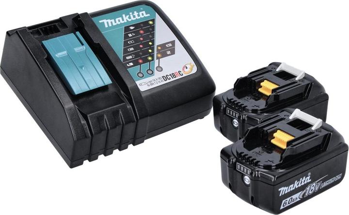Image du produit Makita DCL 184 RG Aspirateur sans fil 18 V - 54 mbar - 0,5 l + 2x Batteries 6,0 Ah + Chargeur