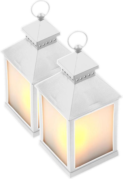 Image du produit Lunartec Lot de 2 lanternes LED avec jeu de flammes réaliste et minuterie (2 x)