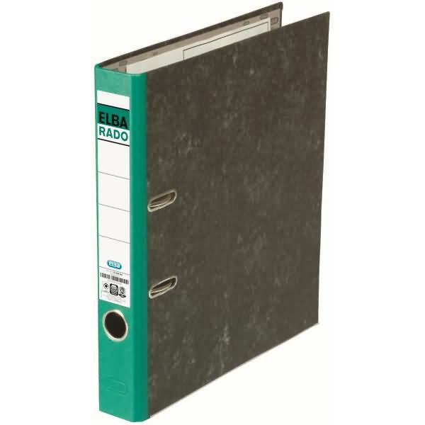 Actual product image Elba Folder rado 100555309 DIN A4 50mm cardboard green (A4, 50 mm, 1 pcs.)