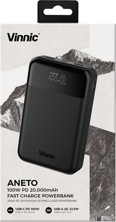 Image du produit Vinnic Aneto (20000 mAh, 100 W, 74 Wh)