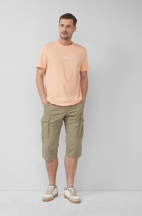 Produktbild S.Oliver Bermuda File: Gemusterte Cargo-Bermuda aus Baumwollmix im Relaxed Fit (30)