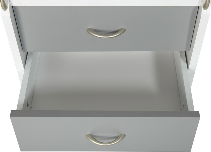 Produktbild Inter Link Container PRINTI Rollcontainer Printi weiss-grau (40 x 65 x 36 cm)