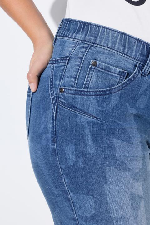 Immagine prodotto Laurasøn Jeans dal taglio aderente con stampa laser e cinque tasche (48)