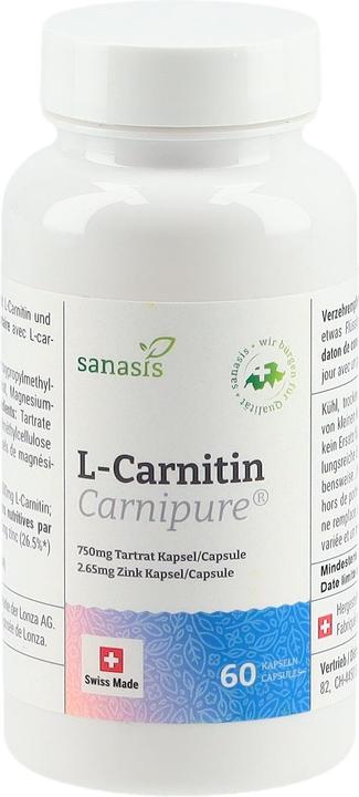 Sanasis L-Carnitin Carnipure Original caps (60 pièce(s), Capsules, 500 g)