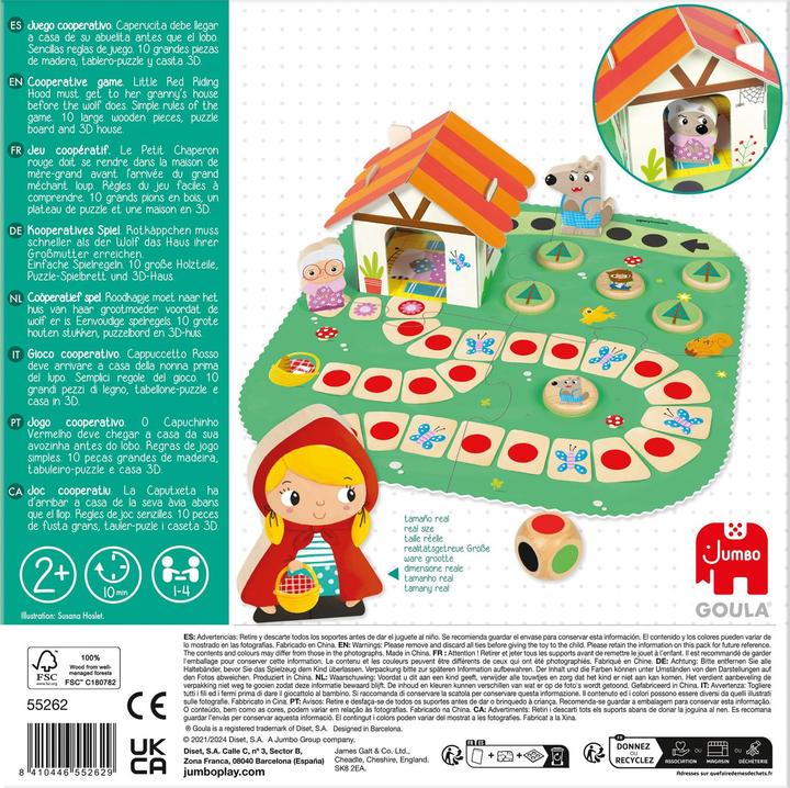 Actual product image Jumbo Goula Red Riding Hood (Catalan, Dutch, English, French, German, Italian, Portuguese, Spanish, 1 - 4 Players)