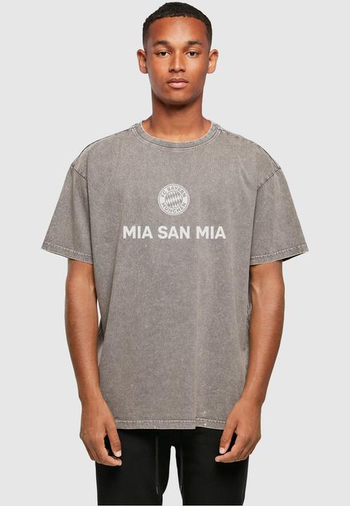 Image du produit FC Bayern München Mia San Mia Logo Acid Washed Heavy Oversize Tee - 116665 (M)