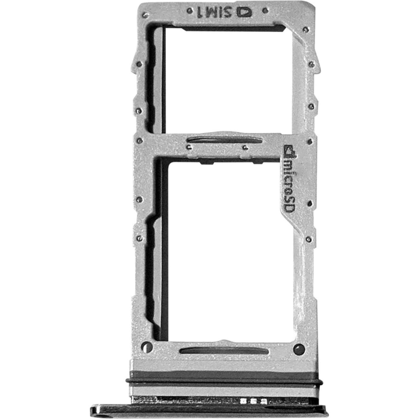 Clappio Ersatz Sim-Halter Samsung S20 Ultra (SIM-Halterung, Galaxy S20 Ultra), Mobilgerät Ersatzteile, Schwarz