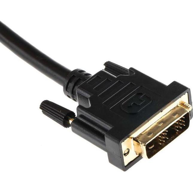 RS PRO Cavo DVI A DVI-D single link - maschio B DVI-D single link - maschio, 5m PVC nero (5 m), Cavo video