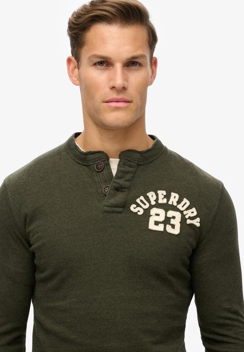 Produktbild Superdry Grandad-Oberteil im Vintage-Stil mit langen Ärmeln (S)