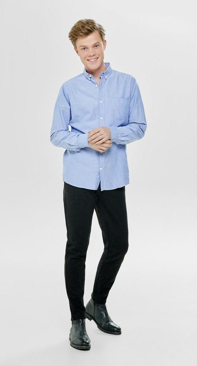 Produktbild Only & Sons Einfarbiges Langarmhemd (XS)