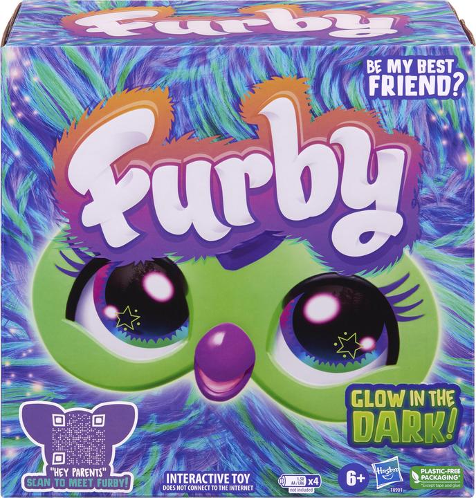 Produktbild Furby Galaxy Edition, Glow in The Dark, 15 Fashion Accessories, Interactive Plush Toys for 6 Year Ol (19.05 cm)