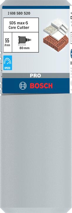 Produktbild Bosch Professional Zubehör PRO SDS max-5 Core Cutter, 55 x 80 x 109 mm (55 mm)