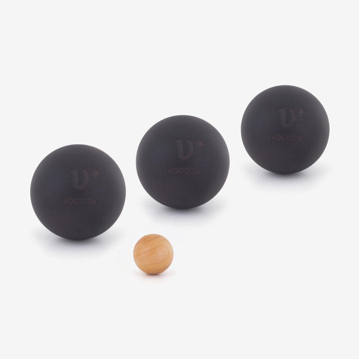 Immagine prodotto Geologic 3 Bocce Da Petanque Da Competizione Morbide Upsilon+ - Nero (3 x, 72 mm)