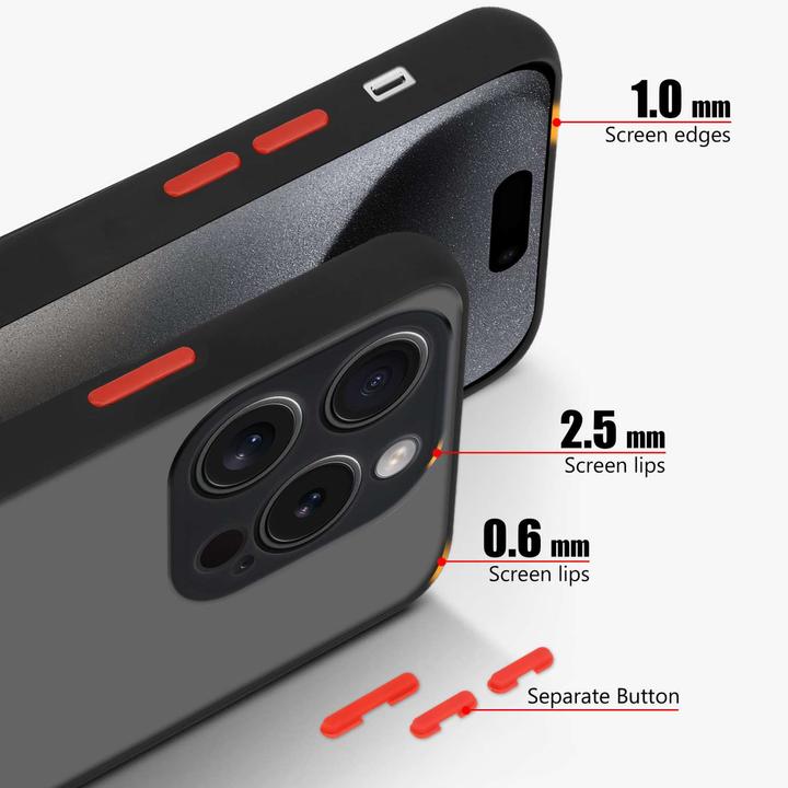 Immagine prodotto Cadorabo Custodia per Apple iPhone 15 PRO MAX Hybrid Matt (Apple iPhone 15 Pro Max)