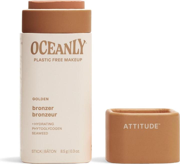 Immagine prodotto Attitude Bronzer Stick Leggero Senza Plastica Senza Biossido di Titanio (Golden, Bronzer, Highlighter)