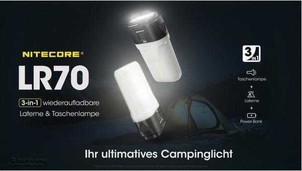 Actual product image Nitecore LR70 (11.30 cm, 3000 lm)