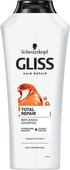 Actual product image Schwarzkopf Gliss Kur Total Repair (400 ml, Liquid shampoo)