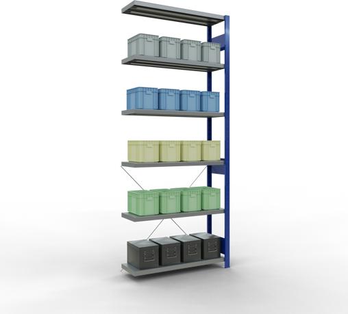 Actual product image Schulte Lagertechnik MULTIplus330 boltless bay system with cross brace
