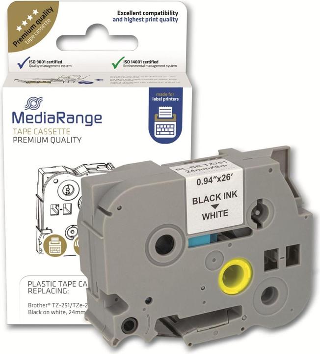 MediaRange MRBTZ251 (2.40 cm, Schwarz, Weiss)