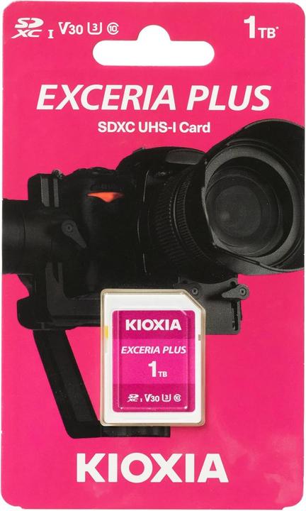 Produktbild Kioxia 1024GB Exceria plus U3 V30 SD (1000 GB, SDXC, U3, UHS-I)